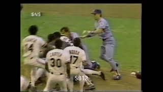Royals/Indians (brawls) May. 8 & 10/1987 (hl)