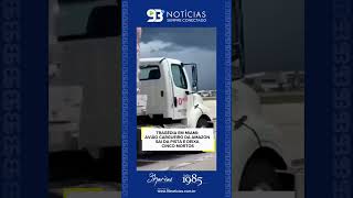 🚨✈️ TRAGÉDIA EM MIAMI: AVIÃO CARGUEIRO DA AMAZON SAI DA PISTA E DEIXA CINCO MORTOS