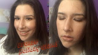 holiday week day 5 | Easy Bronze Holiday Makeup | Talk Through tutorial