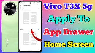 Vivo T3X 5g App Drawer Setting Kaise On Kare // How To App Drawer Setting On Vivo T3X 5g screenshot 3