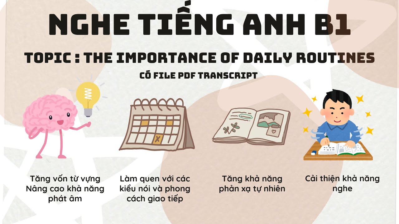THE IMPORTANCE OF DAILY ROUTINES | B1 ( 4.0 - 5.0 ) | FILE PDF ...