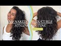 HOW I STYLE MY NAK3ED CURLS AND WAVES FOR DEFINITION AND FRIZZ CONTROL