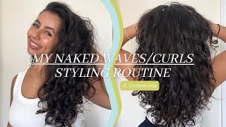 HOW I STYLE MY NAK3ED CURLS AND WAVES FOR DEFINITION AND FRIZZ CONTROL