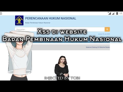 Xss di website Badan Pembinaan Hukum Nasional | easy :v