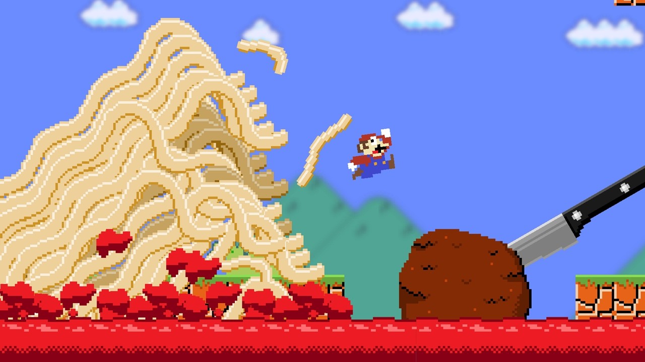 Mario Can't Touch SPAGHETTI!