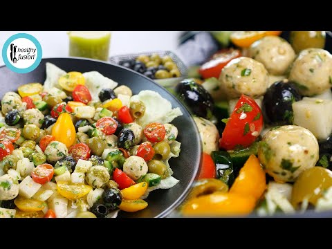 Chicken Kafta Salad with GM Salad Dressing - Ramadan Special Recipe By Healthy Food Fusion