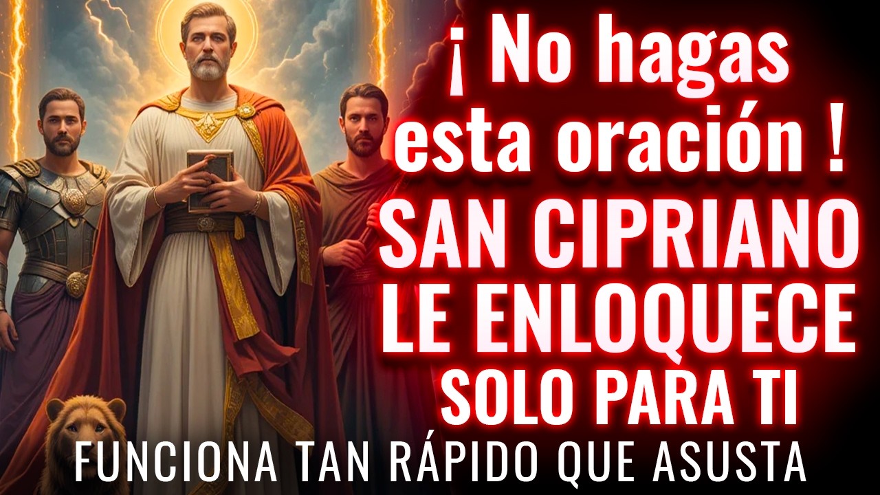 En tres minutos te llama (no hace falta que lo creas) | ORACIÓN A SAN CIPRIANO MUY FUERTE DESESPERO