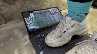 Crushing A Good Working Working Laptop - All The Doent Are Gone Now