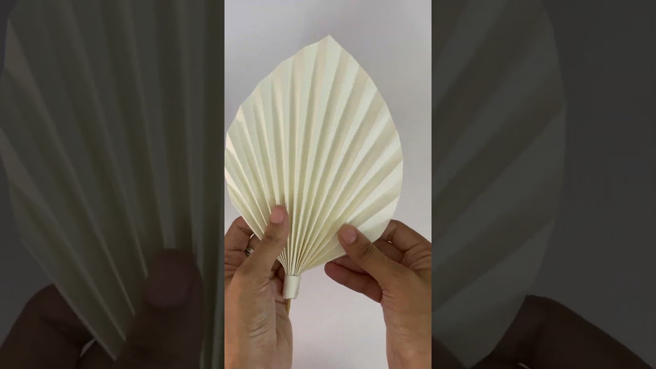 Palm leaf making/diy paper leaf 