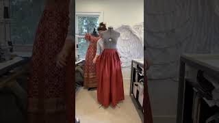 Whipping up an 18th century petticoat today. #18thcentury #historicalsewing #historicalclothes Whipping up an 18th century petticoat today. #18thcentury #historicalsewing #historicalclothes