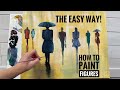 The easiest way to paint figures  step by step tutorial