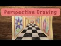 How to Draw a 1-Point Perspective View of a Gallery