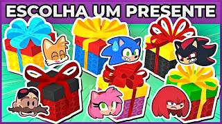 🔵🟨🩷ESCOLHA SEU PRESENTE SONIC 💎🎁 | #macaquiz #escolhaseupresente #jogodospresentes