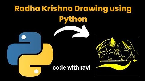 How to Draw Radha Krishna with Python Turtle | Step-by-Step Tutorial #RadhaKrishnaDrawing