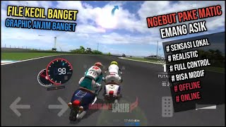 GAME BALAP ANDROID MOTOR SKUTER MATIC, UKURAN FILE KECIL TAMPILAN HD | OFFLINE ONLINE - REAL MOTO screenshot 1