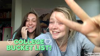 COLLEGE BUCKET LIST!!!