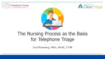 The Nursing Process in Telephone Triage