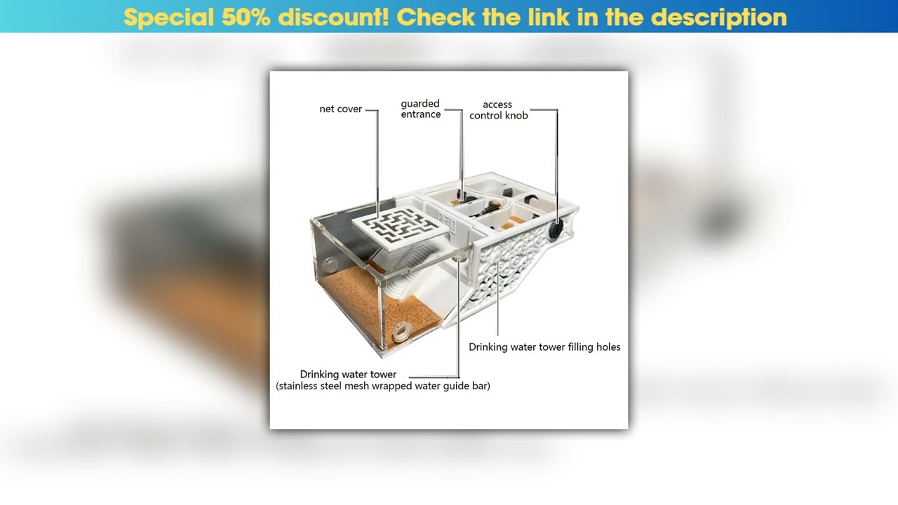 Top Ant Farm House New Post Small Cluster Nest Upgraded Ant Nest (Chinese Classical Flower Ant Nest