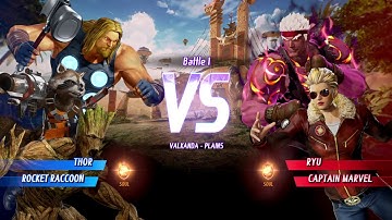 MARVEL VS. CAPCOM: INFINITE Thor Alt.,Rocket Raccoon Gameplay In Arcade Mode