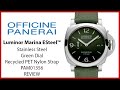 ▶ Panerai Luminor Marina ESteel™ Verde Smeraldo Steel 44mm Green Dial Nylon Strap PAM01356 - REVIEW