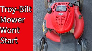 Troy-Bilt lawnmower hard start autochoke repair