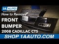 How to Replace Front Bumper 08-14 Cadillac CTS