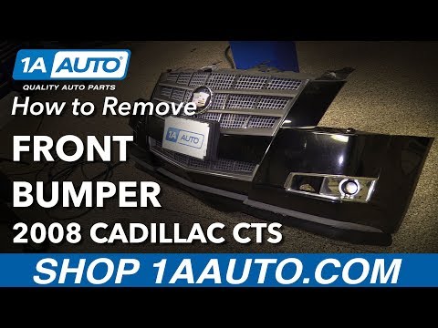 How to Remove Replace Front Bumper 2008 Cadillac CTS