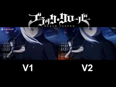 Black Clover OP 9 Comparison Versions 1 2 