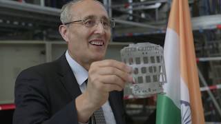 ITER celebrates the completion of 2 out of 4 sections of the Cryostat