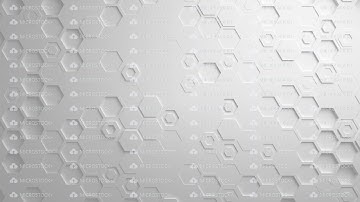 White Abstract Hexagon Geometric Surface Seamless Loop 4K UHD