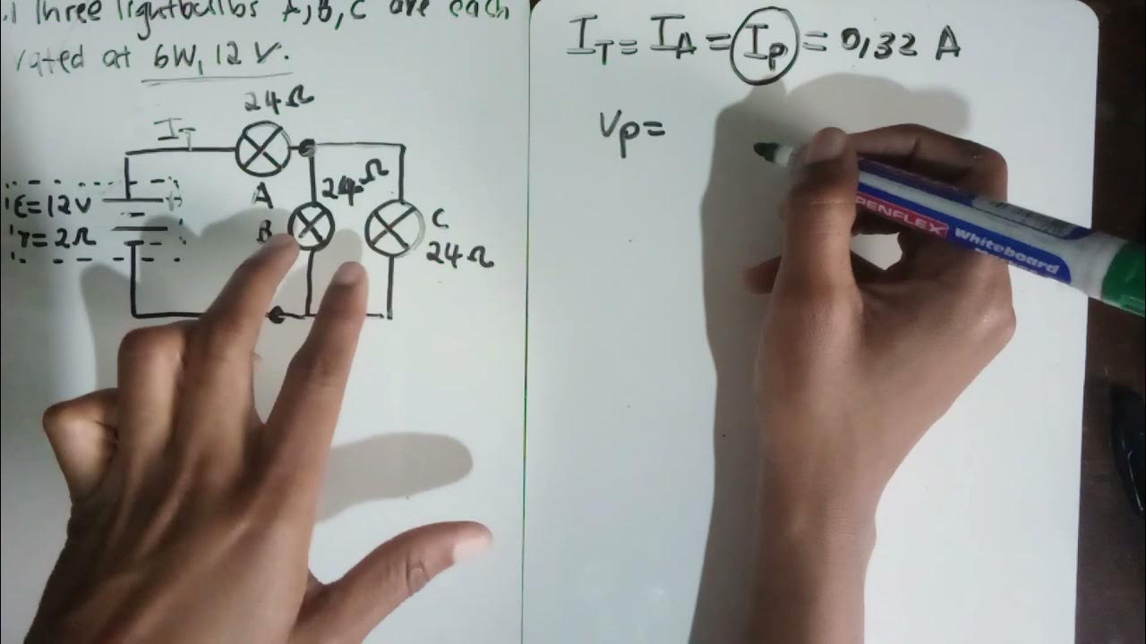 Electric circuits Grade 12 Exam Question YouTube