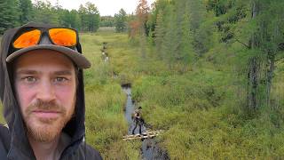 22. Just Build a Little Bridge with a Chainsaw. Land Exploration, Journey to an Off Grid House Build