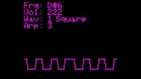 [Warning: may be loud] Chipsound engine demo for Pokitto