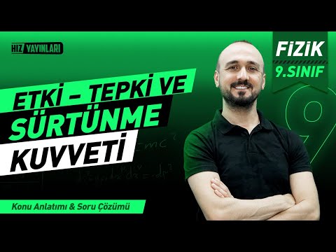 9. Sınıf Fizik 3.Ünite: Etki - Tepki ve Sürtünme Kuvveti | Celal Akar | Lightboard ile Ders 13