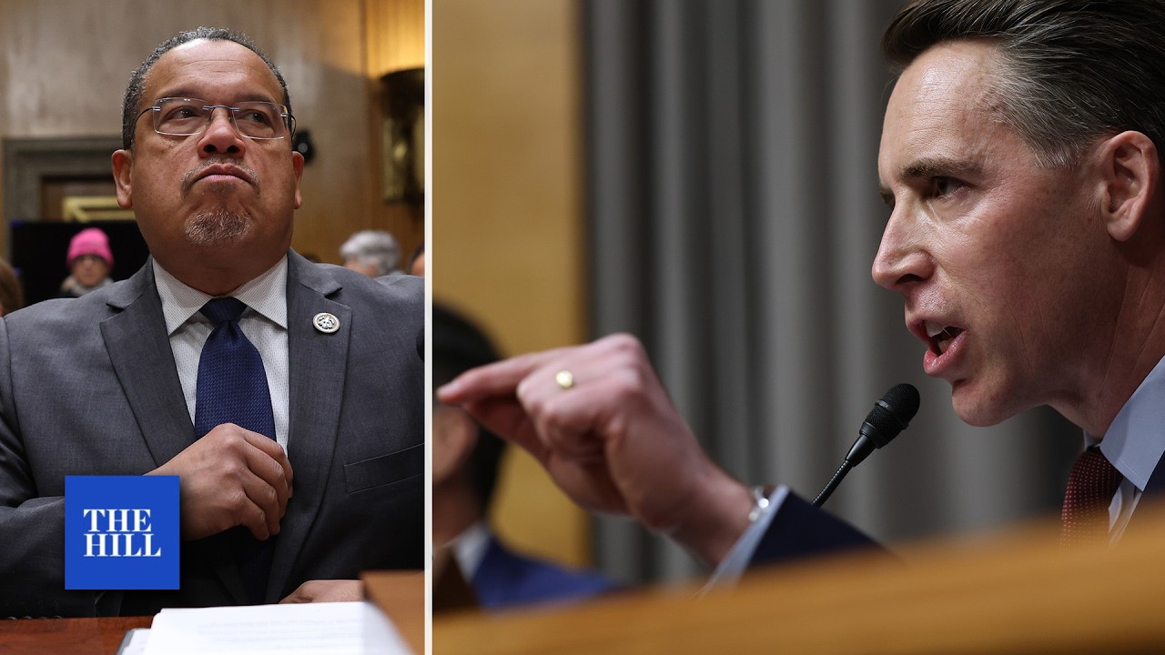 MN AG Keith Ellison Gets In INTENSE CLASH With GOP Sens. Hawley, Johnson Over Fraud, ICE | TRENDING
