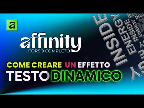Come Creare Poster con Effetto Testo Dinamico in Affinity | Tutorial Testo su Tracciato + Maschere