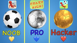 Crazy Kick fast gameplay -  Noob vs Pro vs Hacker | Gamesome Studios screenshot 2