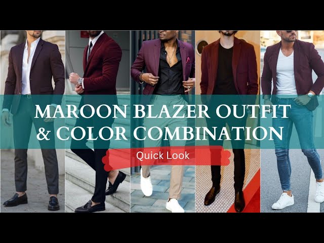 Burgundy Blazer with Tan Pants Outfits For Men (33 ideas & outfits) |  Lookastic