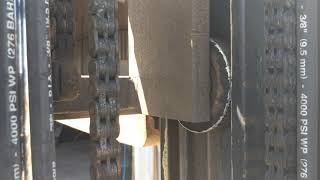 inspect forklift mast rollers