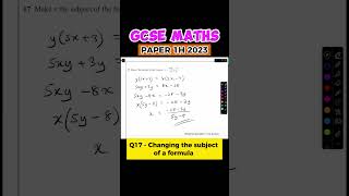 Changing the subject of a formula - Rearranging formulae #gcse #maths Changing the subject of a formula - Rearranging formulae #gcse #maths