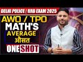 Delhi Police AWO/TPO Maths 2025 | Average (औसत) One Shot Class | RRB Exam Preparation by Jaideep Sir