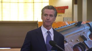 Newsom speaks on bill that would allow citizens to go after gun makers