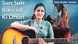 Barsaat Ki Dhun | Jubin Nautiyal | Easy Guitar Lesson | Gurmeet C, Karishma S | Guitar Cover