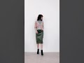 水玉柄ショート丈カーディガン