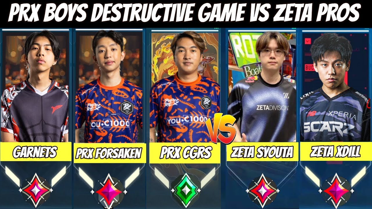 PRX f0rsakeN Hard Carrying PRX CGRS & Garnets Against ZETA SyouTa & ZETA Xdll in Ranked