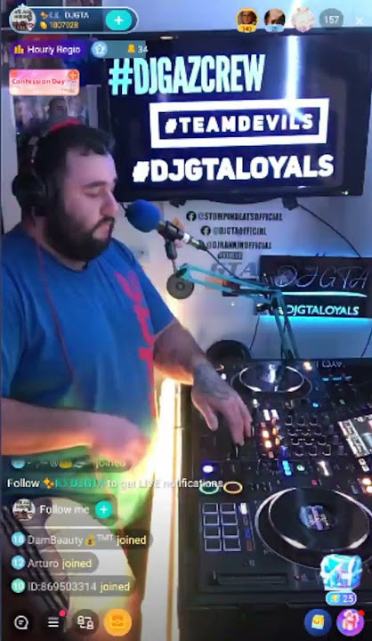DJ GTA in the house! BIGO ID: DJGTA is providing some fresh beats for your Tuesday. #djlivestreaming