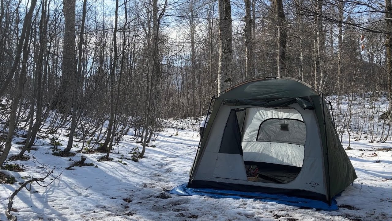 SOBALI ÇADIRDA KIŞ KAMPI - UCUZ SOBA