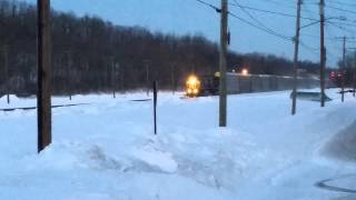 RDMVTL 17,097 ~ 2/23/2015 3 {MY NYCRR TOUR} CSX] RACKS [WB] RT 414 OX & CORNING LINE @ LYONS , NY