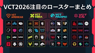 【ドリームチーム】VCT2026注目のロースター12選！！【VALORANT/ヴァロラント】のサムネイル