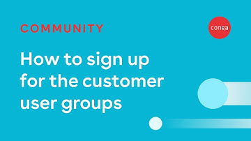 How to Sign Up for Conga Customer Community User Groups